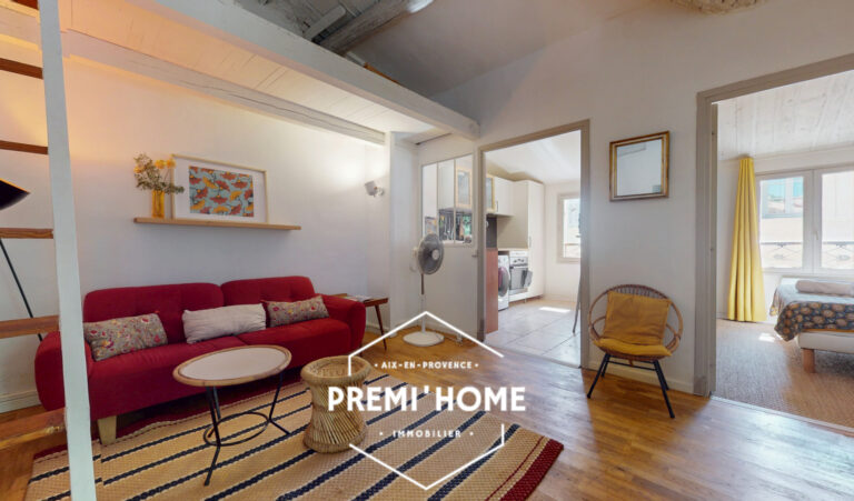 A VENDRE T2 RENOVE CENTRE HISTORIQUE AIX - Premi'home Agence immobilière Aix En Provence