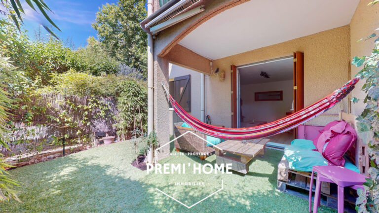 A VENDRE T2 AVEC JARDIN AIX LES MILLES - Premi'home Agence immobilière Aix En Provence