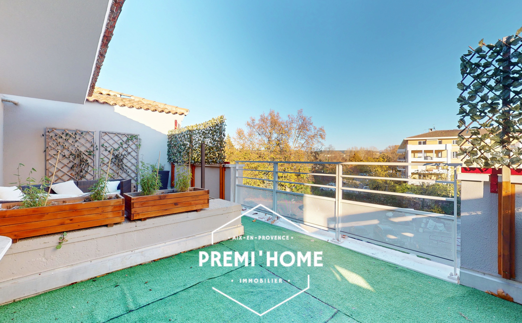 T2 AVEC TERRASSE DE 40m2 AIX SUD A VENDRE - Premi'home Agence immobilière Aix En Provence