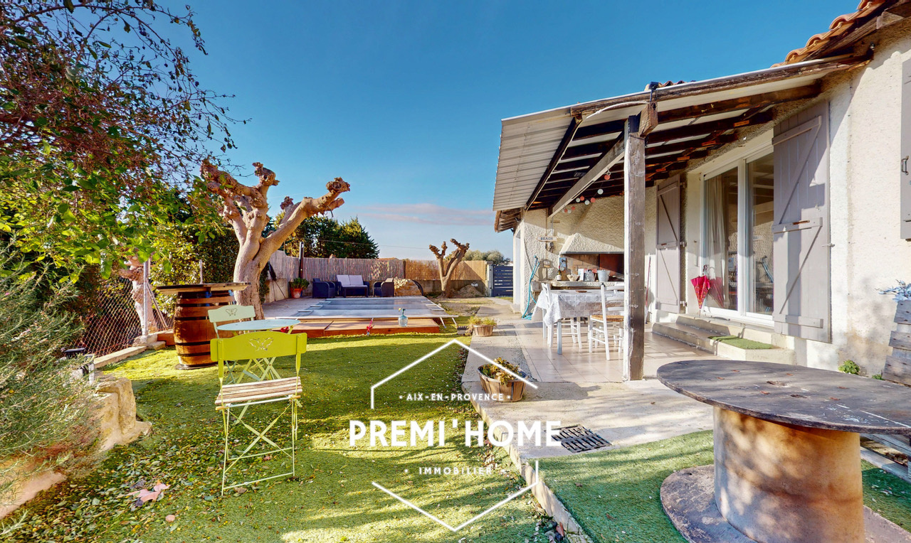 5 PIÈCES 128 M2 MAISON PLAIN PIED PISCINE ET GARAGE AUREILLE - Premi'home Agence immobilière Aix En Provence