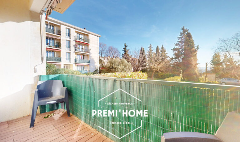 Appartement T3 rénové   Calme absolu, balcon plein sud, proc - Premi'home Agence immobilière Aix En Provence