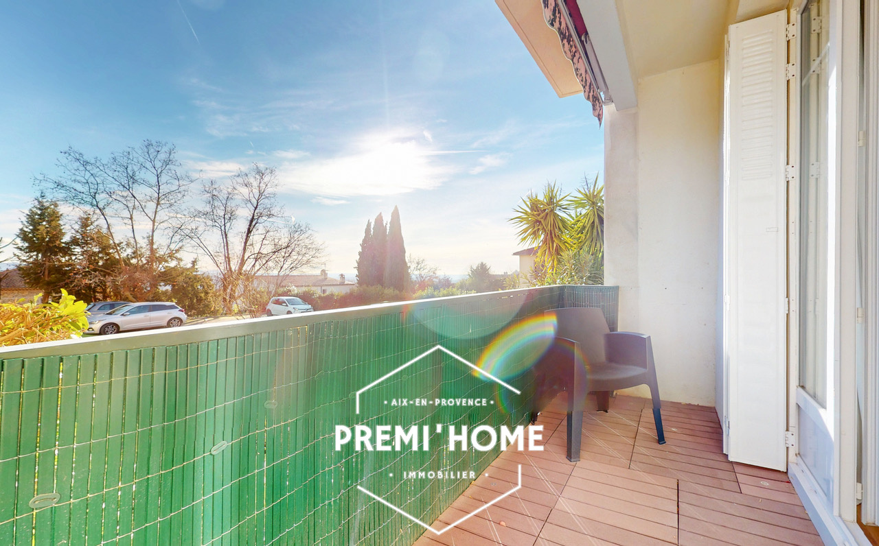 Appartement T3 rénové   Calme absolu, balcon plein sud, proc - Premi'home Agence immobilière Aix En Provence
