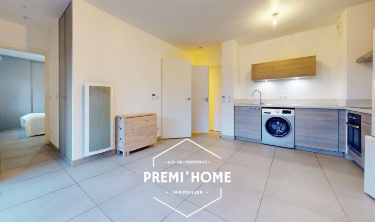 A vendre T2 49 m2 rez de jardin avec terrasse jardin et box - Premi'home Agence immobilière Aix En Provence