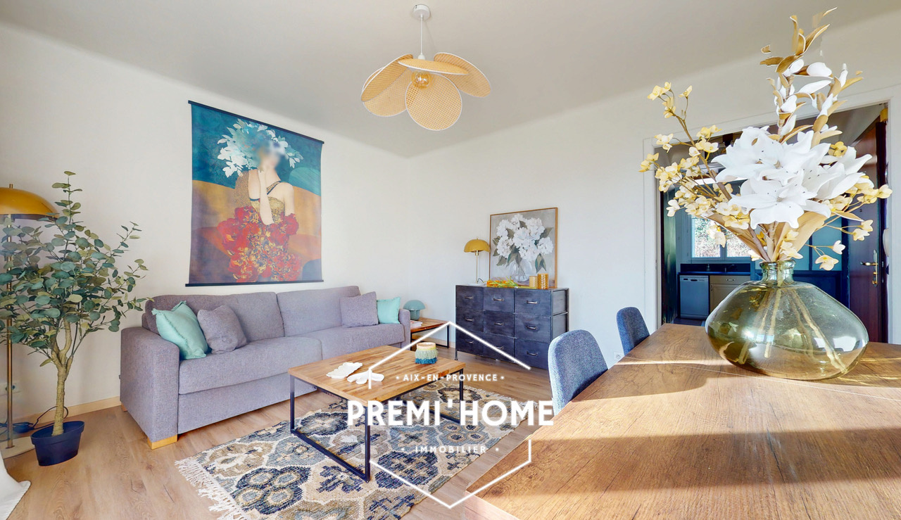 Appartement T3 rénové   Calme absolu, balcon plein sud, proc - Premi'home Agence immobilière Aix En Provence