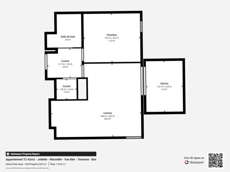 T2 VUE MER MARSEILLE QUARTIER JOLIETTE - Premi'home Agence immobilière Aix En Provence
