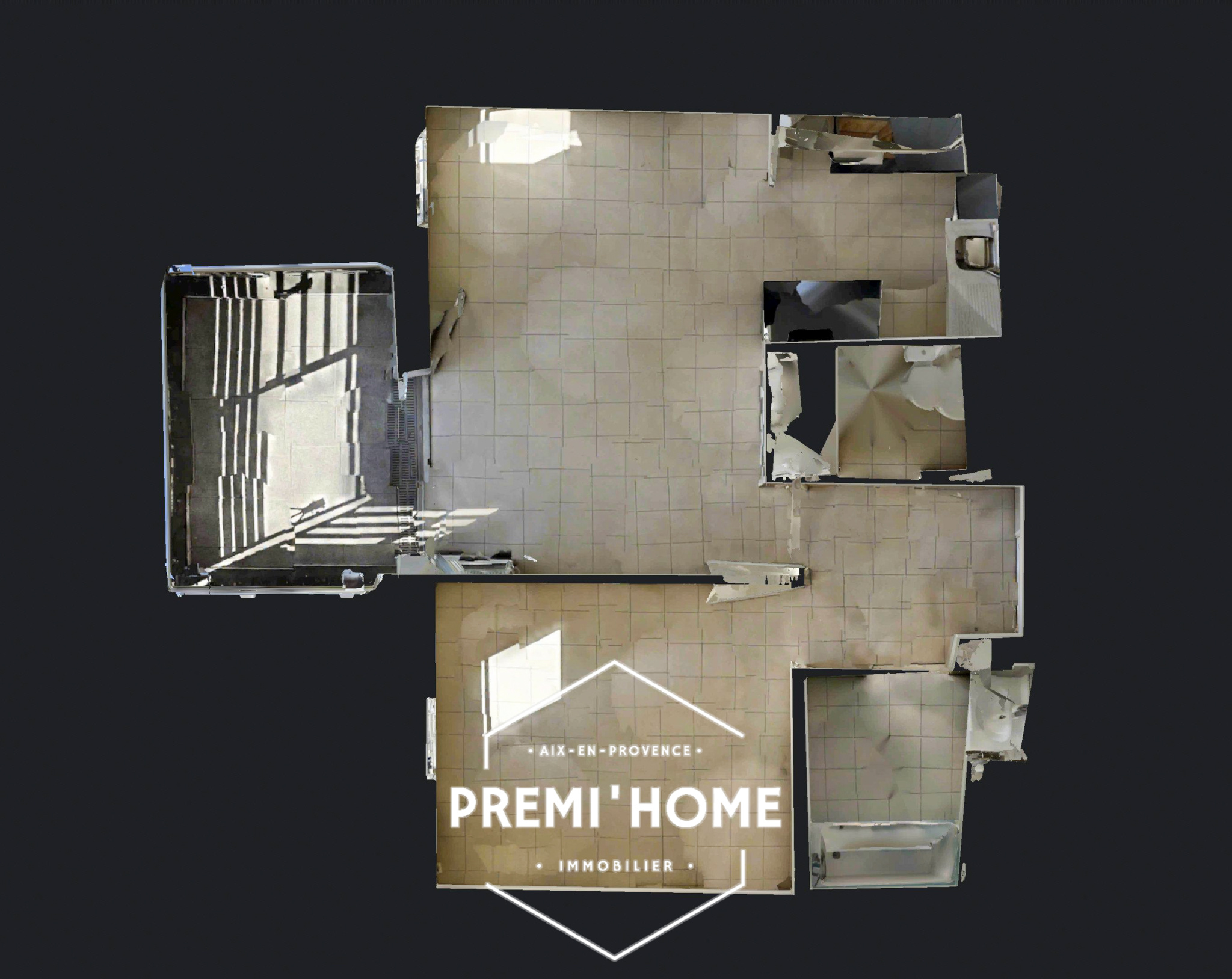 T2 VUE MER MARSEILLE QUARTIER JOLIETTE - Premi'home Agence immobilière Aix En Provence