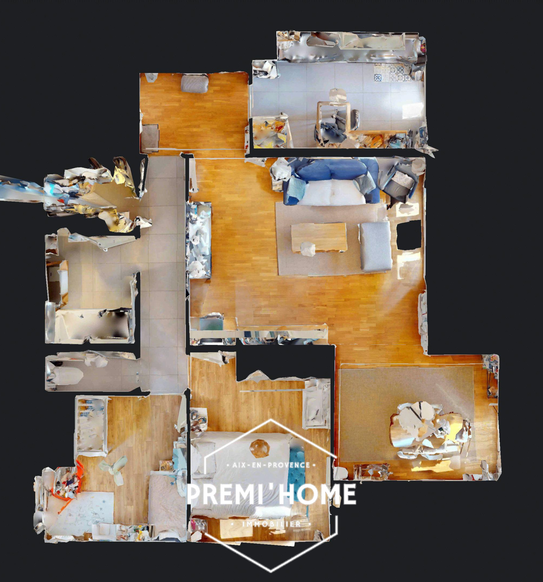 A VENDRE T3/4 RENOVE DERNIER ETAGE PIGONNET AIX EN PROVENCE - Premi'home Agence immobilière Aix En Provence