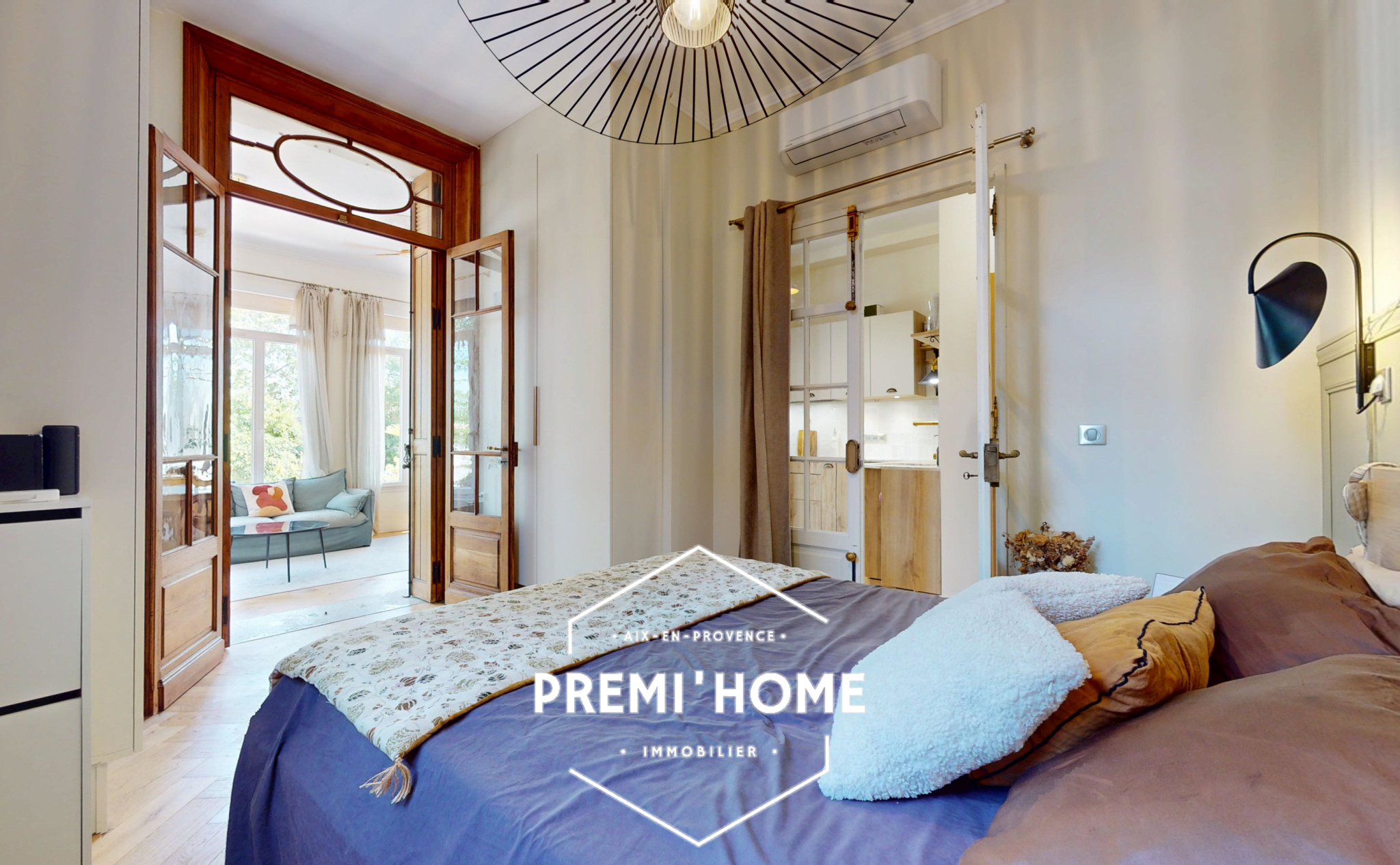 T3 RENOVE AVEC JARDIN ET PISCINE BASTIDE REMARQUABLE A LA CI - Premi'home Agence immobilière Aix En Provence