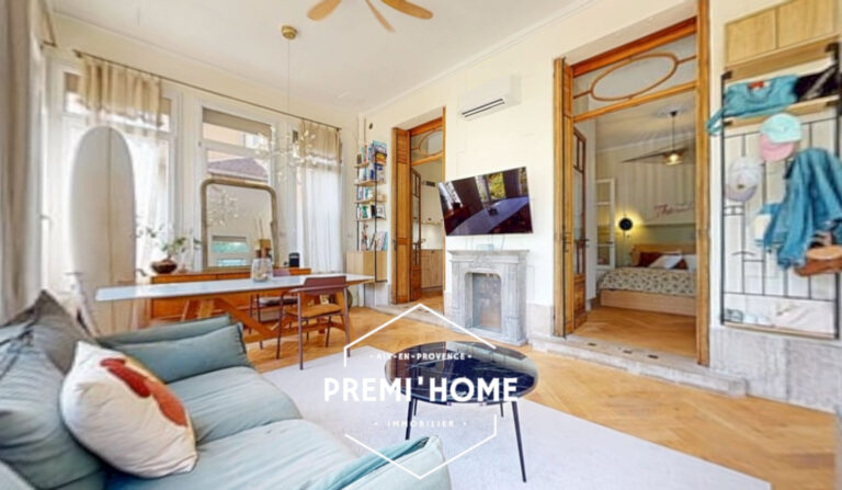 T3 RENOVE AVEC JARDIN ET PISCINE BASTIDE REMARQUABLE A LA CI - Premi'home Agence immobilière Aix En Provence