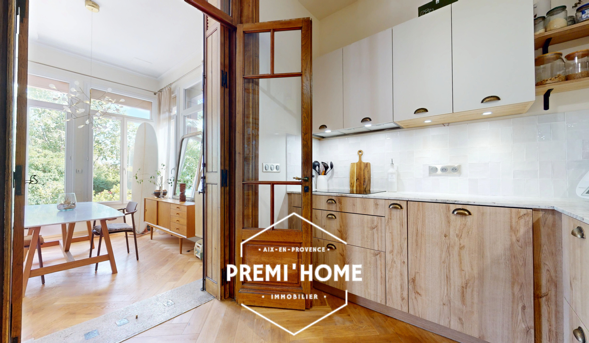 T3 RENOVE AVEC JARDIN ET PISCINE BASTIDE REMARQUABLE A LA CI - Premi'home Agence immobilière Aix En Provence