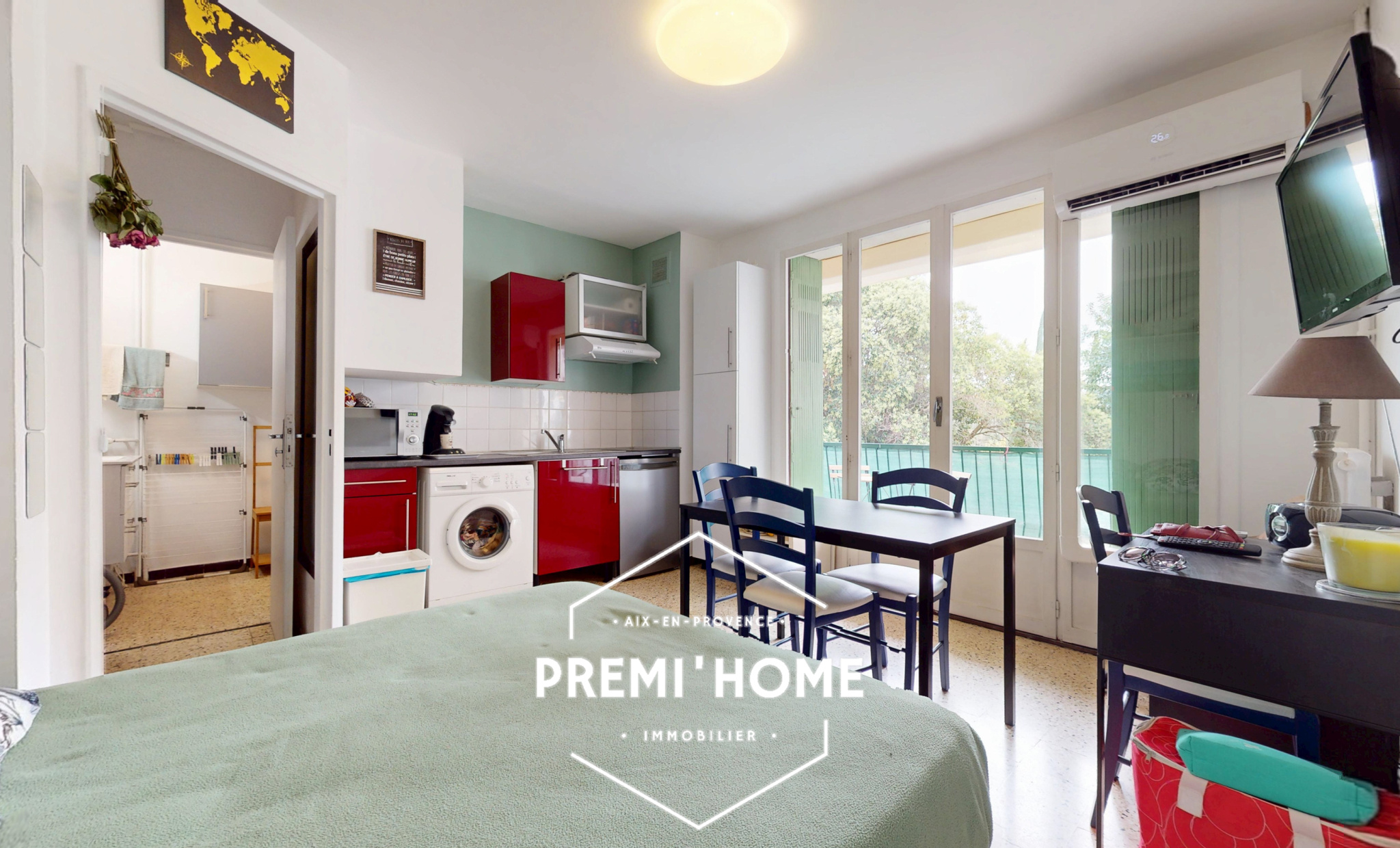 STUDIO A VENDRE AIX EN PROVENCE SUD PONT DE L&rsquo;ARC - Premi'home Agence immobilière Aix En Provence