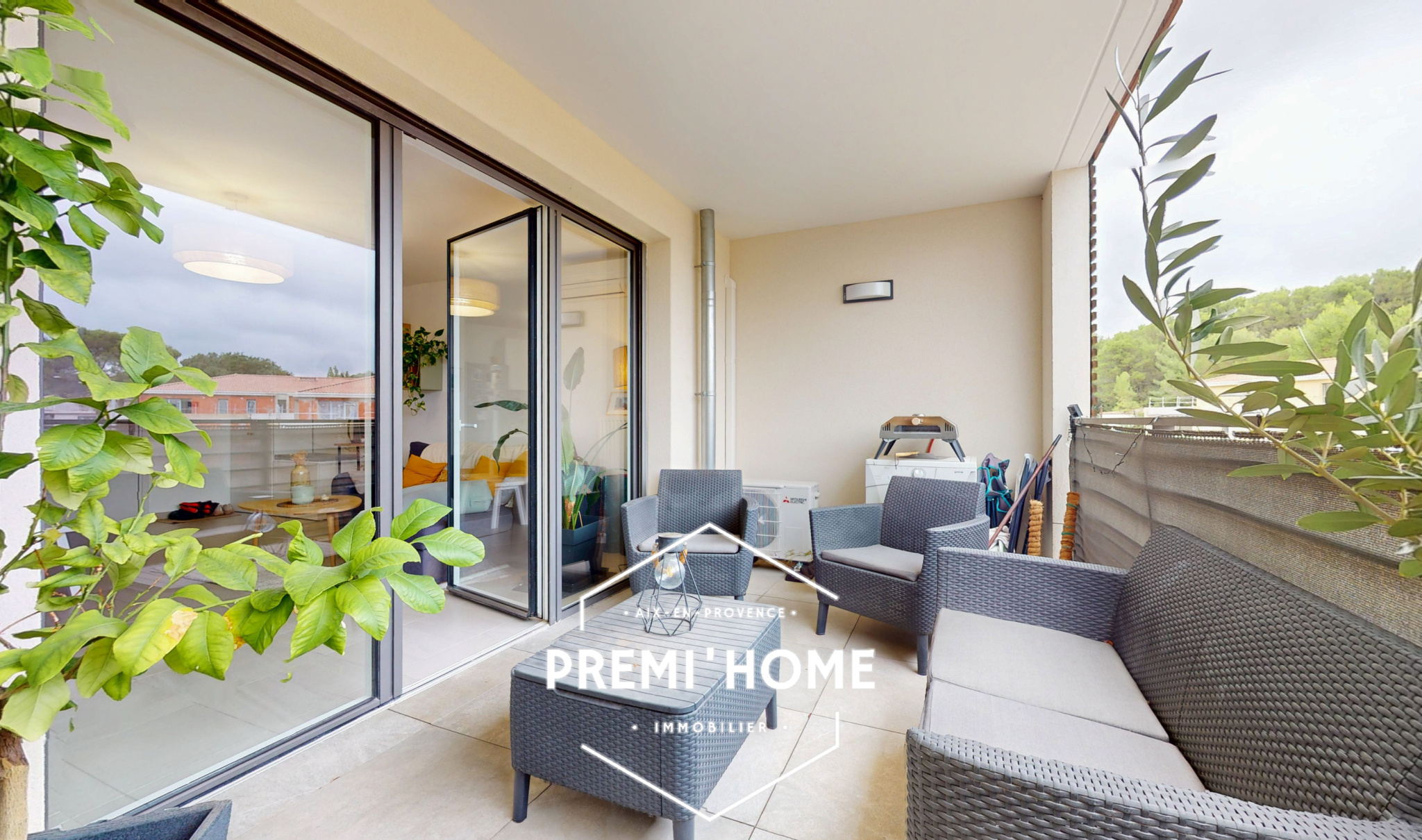 T3 AVEC TERRASSE VUE SAINTE VICTOIRE GARAGE AIX OUEST - Premi'home Agence immobilière Aix En Provence